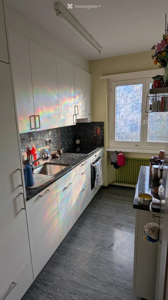 Charmant appartement 3 pièces au dernier étage avec vue imprenable sur le lac à Oberrieden