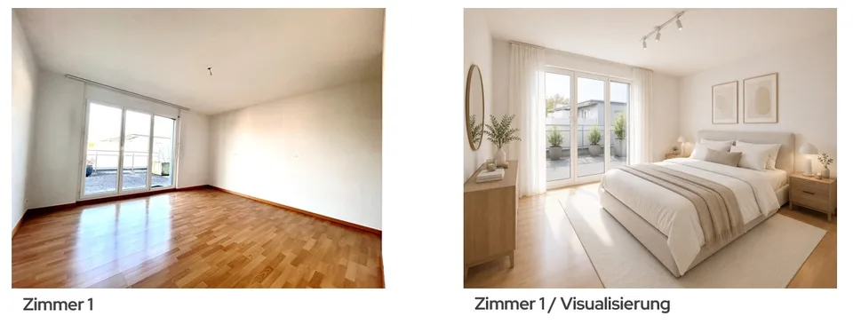 Sunny 4.5-room attic apartment with parking space