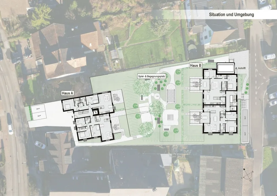 La "Casa nella Casa": appartamento 4,5 locali con loggia e studio aggiuntivo! A-1.1