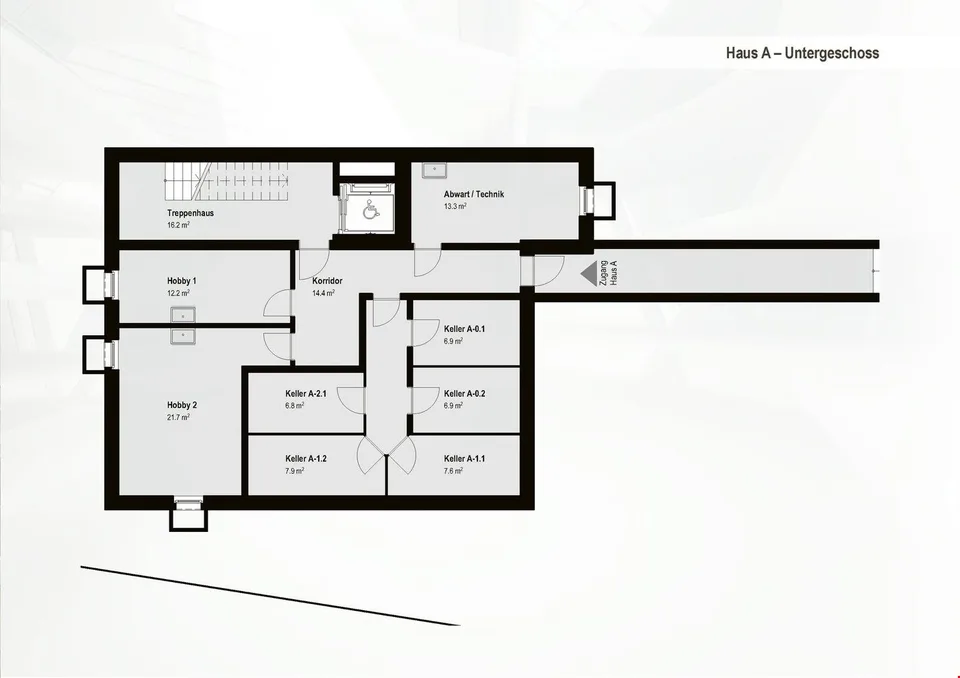 La "Casa nella Casa": appartamento 4,5 locali con loggia e studio aggiuntivo! A-1.1