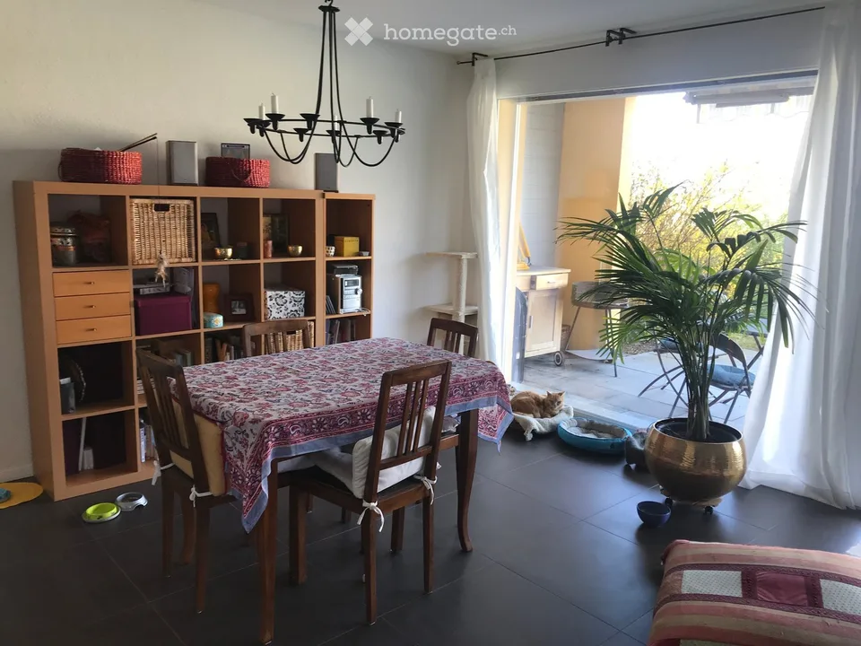 Appartement meublé de 2 chambres à coucher, en rez terrasse, à St-Saphorin-sur-Morges