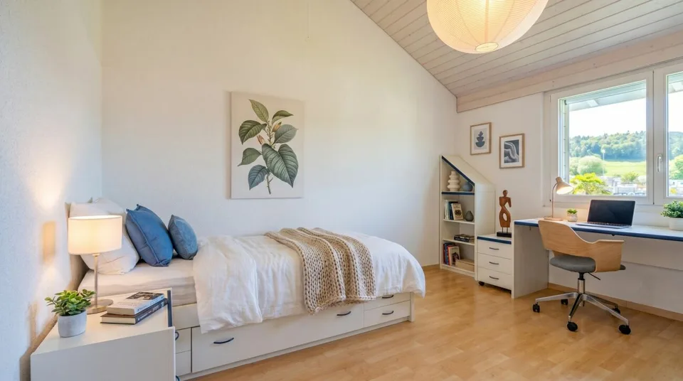 Maison unifamiliale avec beaucoup d'espace et jardin extensif