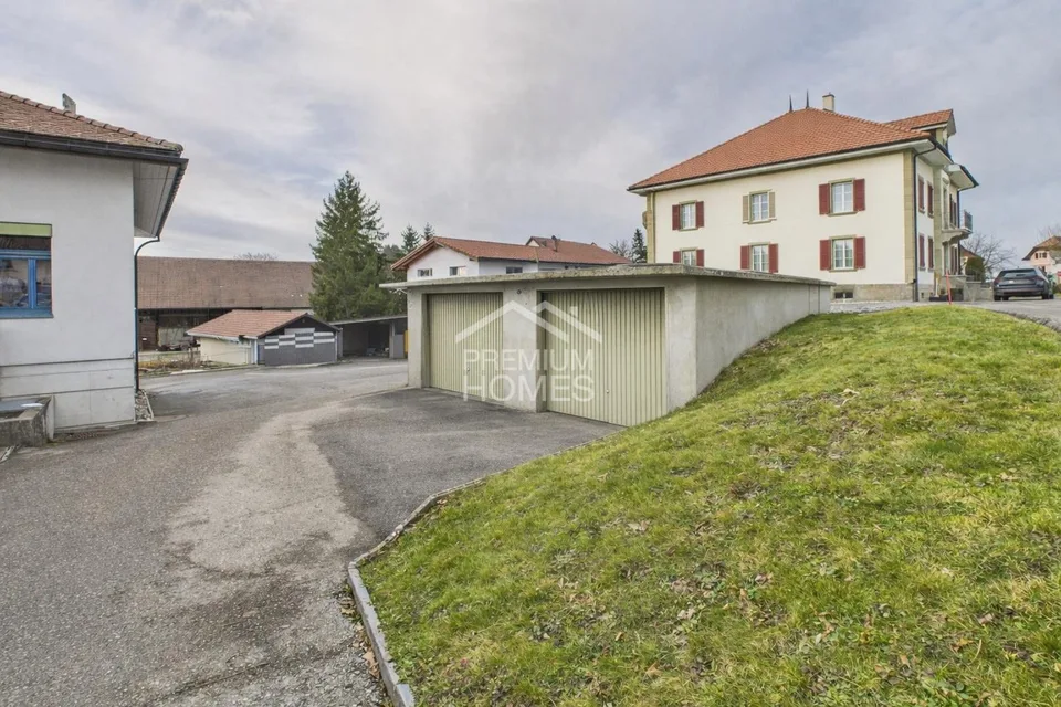 À 5 minutes de Romont, le confort et l'espace d'une maison - terrasse
