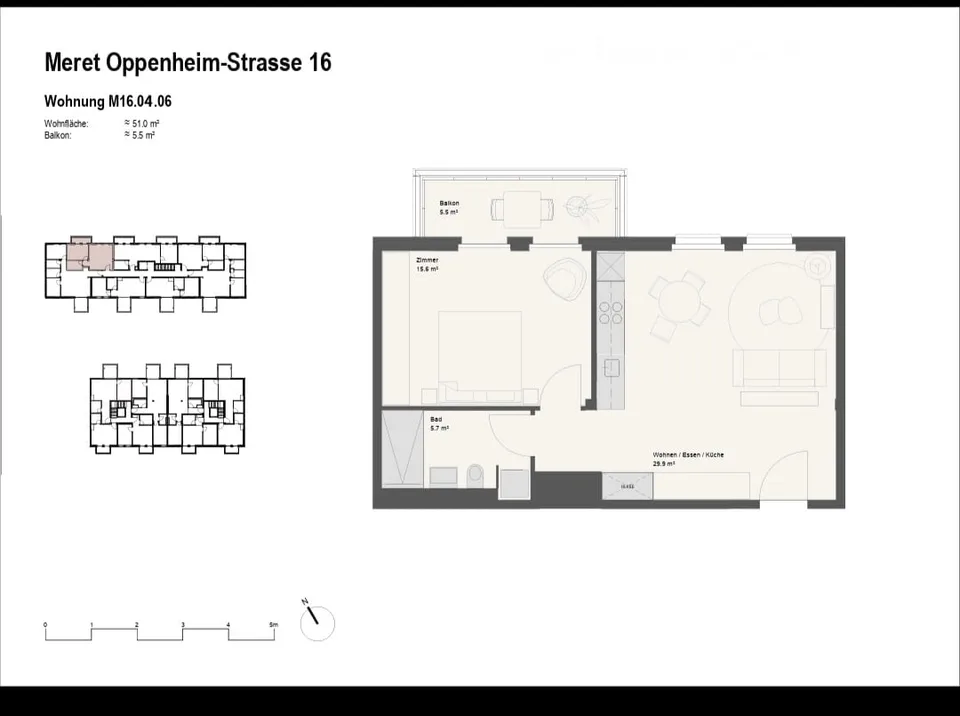 2.5 Zimmer Neubauwohnung beim Bahnhof SBB mit tollem Stadtausblick