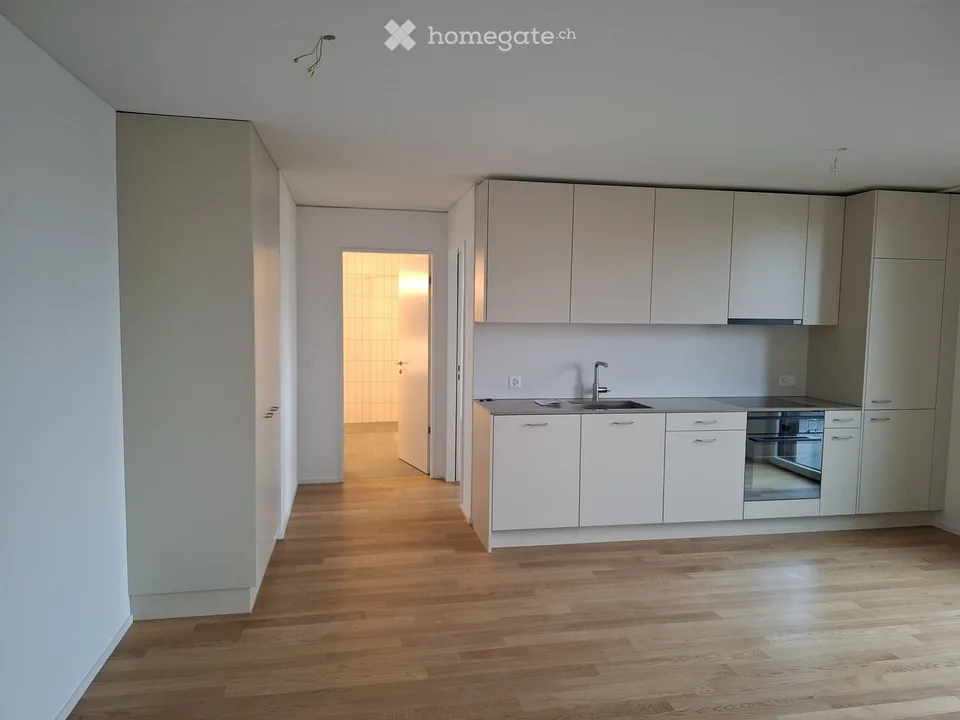 2.5 Zimmer Neubauwohnung beim Bahnhof SBB mit tollem Stadtausblick
