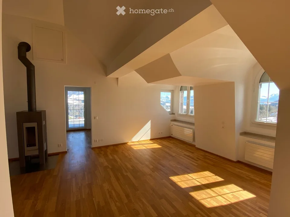 Ihr Ort der Kraft - 3-Zimmer-Dachwohnung mit mega Aussicht in die Berge