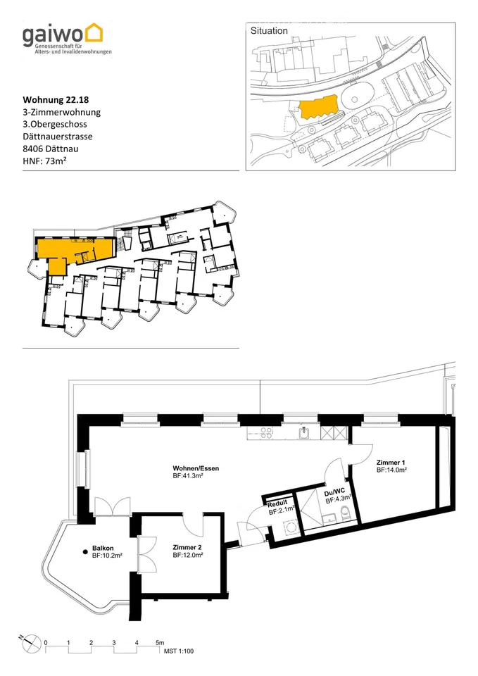 3 Camere Appartamento per Anziani