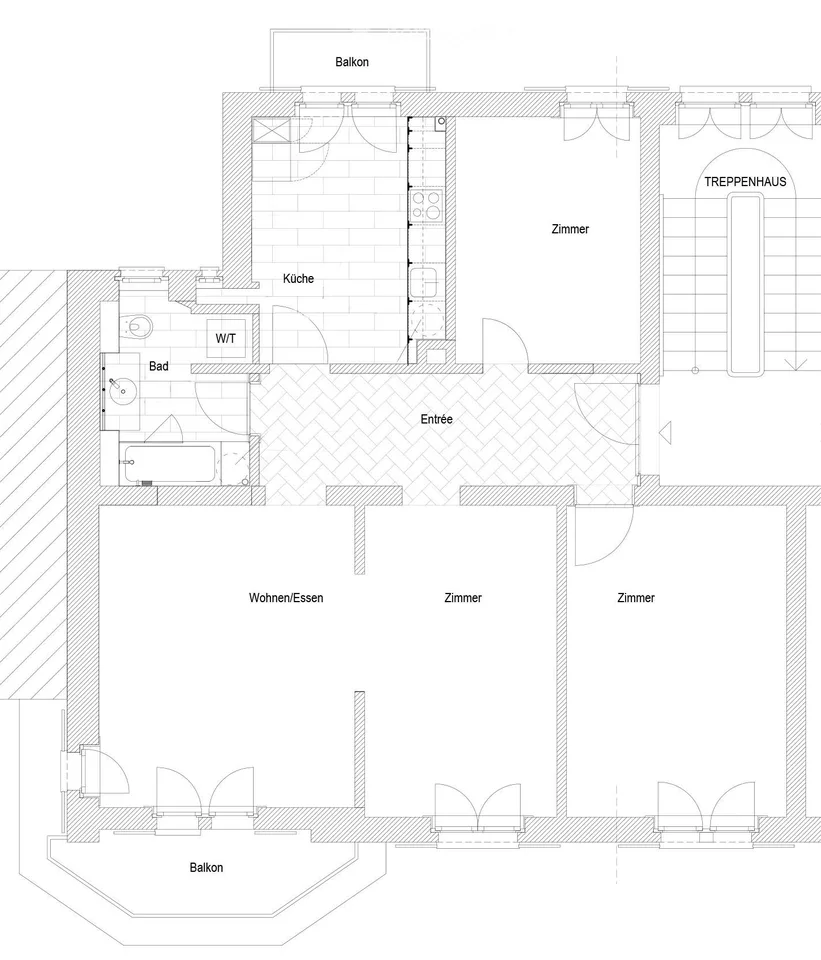 Appartement de ville avec atmosphère et style à Zürich Enge à louer