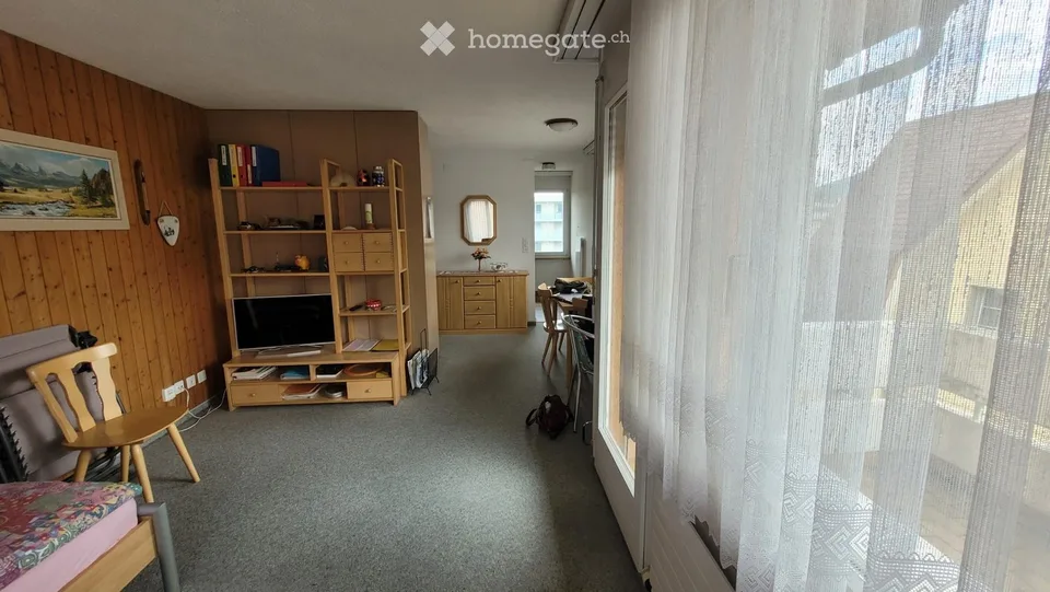 Appartement central de 1,5 pièces avec balcon
