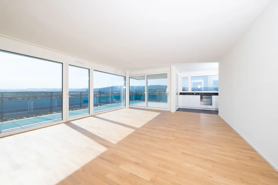 Bright 3.5 room attic apartment 17th floor