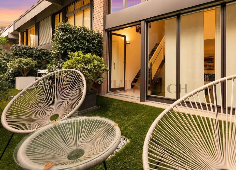 Prächtiges Duplex mit Garten im Herzen von Lugano