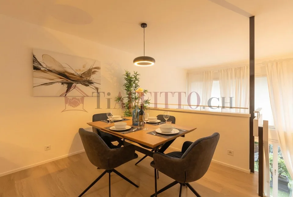 Prächtiges Duplex mit Garten im Herzen von Lugano