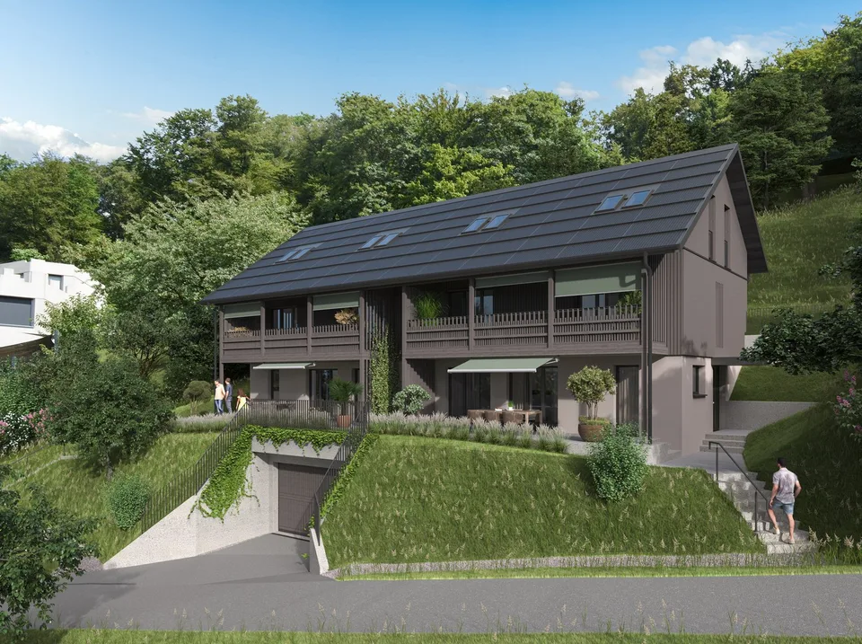 Bauland mit bewilligtem Neubauprojekt in Leibstadt