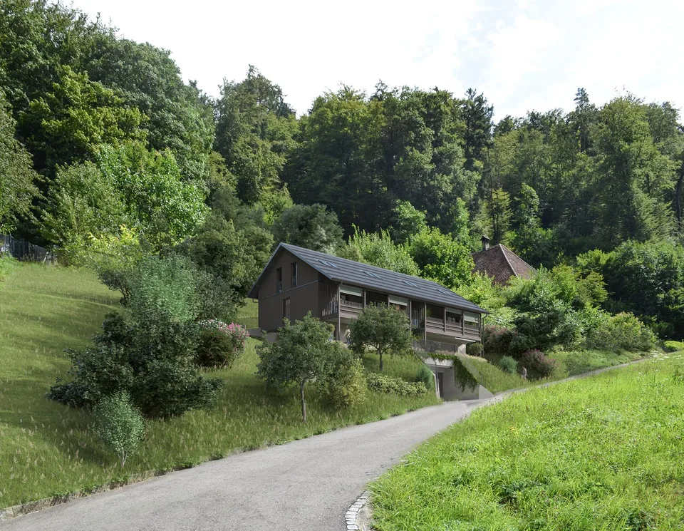 Bauland mit bewilligtem Neubauprojekt in Leibstadt