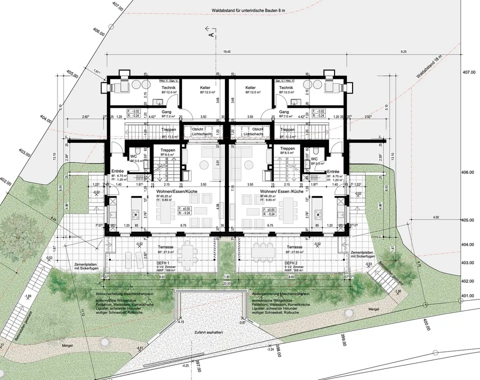 Bauland mit bewilligtem Neubauprojekt in Leibstadt