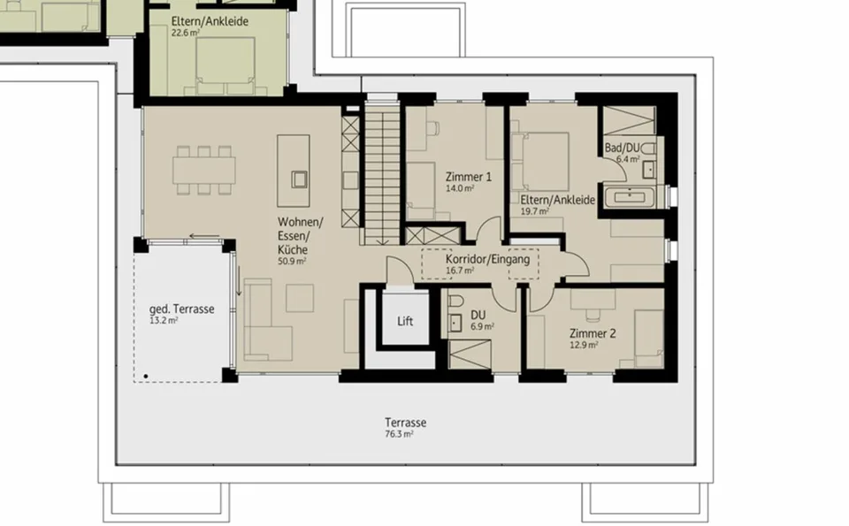199 m² | 4,5 locali appartamento in mansarda | Primo affitto