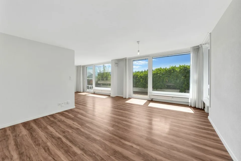 Vivere come in una casa unifamiliare! Grande appartamento maisonette ben curato con panorama Alpstein e piscina