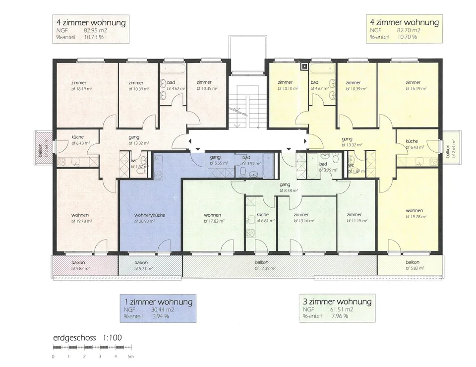 Appartement de 3 pièces rénové avec grand balcon ensoleillé