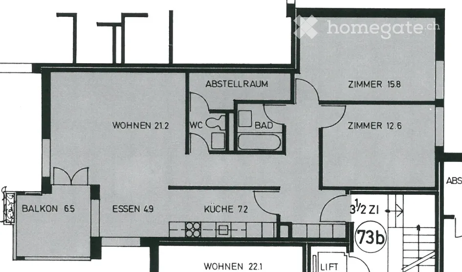 Charmante 3.5-Zimmer-Wohnung an ruhiger Lage in Zürich Örlikon
