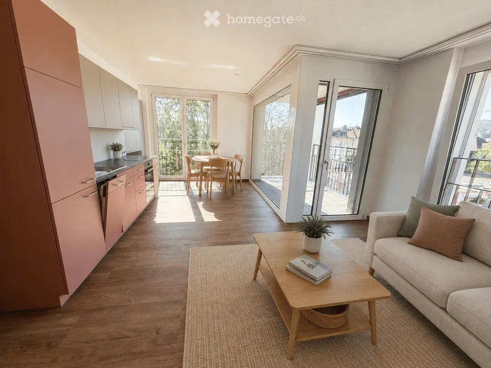 Première location : Appartement senior spacieux 3½ pièces avec offre de services et Spitex en maison