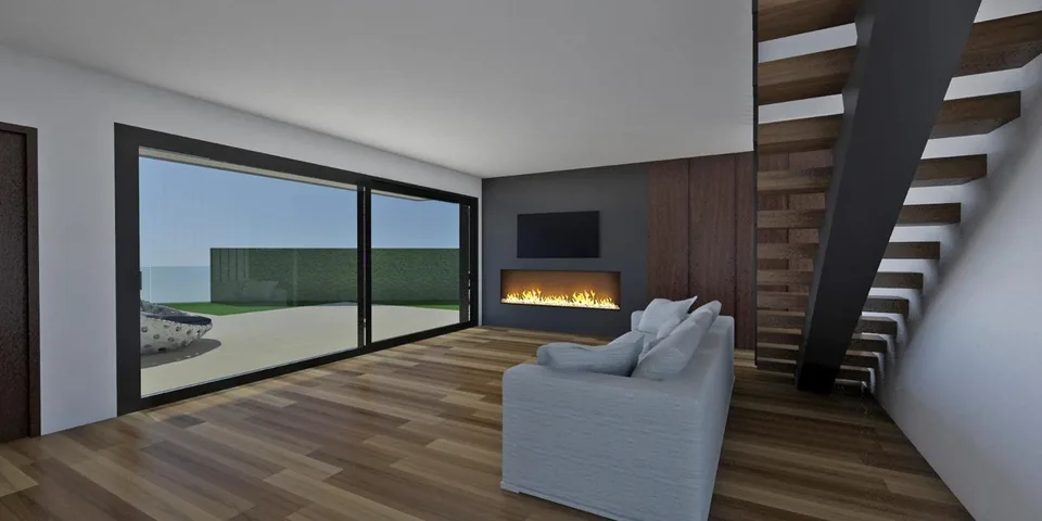 Land with construction project and lake view, Dino-Sonvico