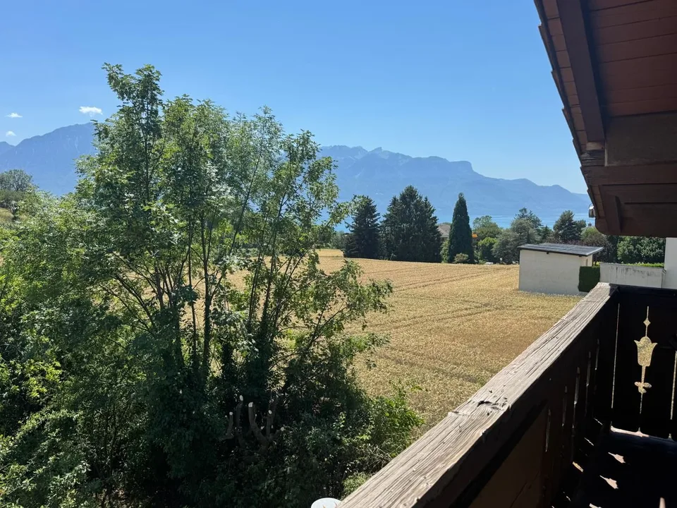 Schönes Chalet mit 4-5 Zimmern und Blick auf den See und die Dents-du-Midi
