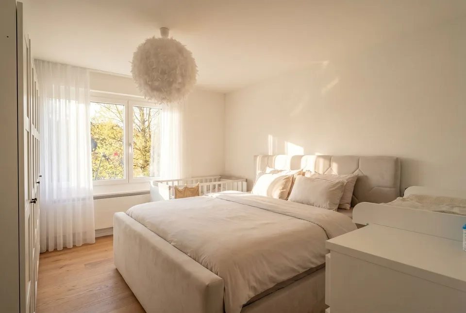Appartement moderne et rénové avec balcon de jardin d'hiver