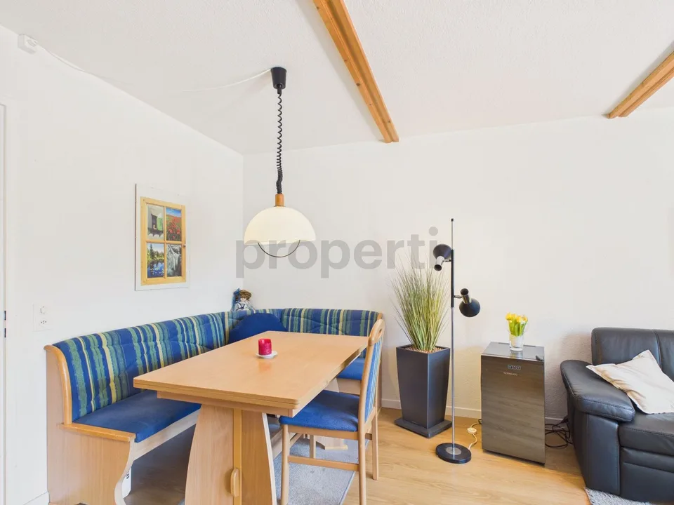 Sunny terrace and exclusive access to pool and sports facilities