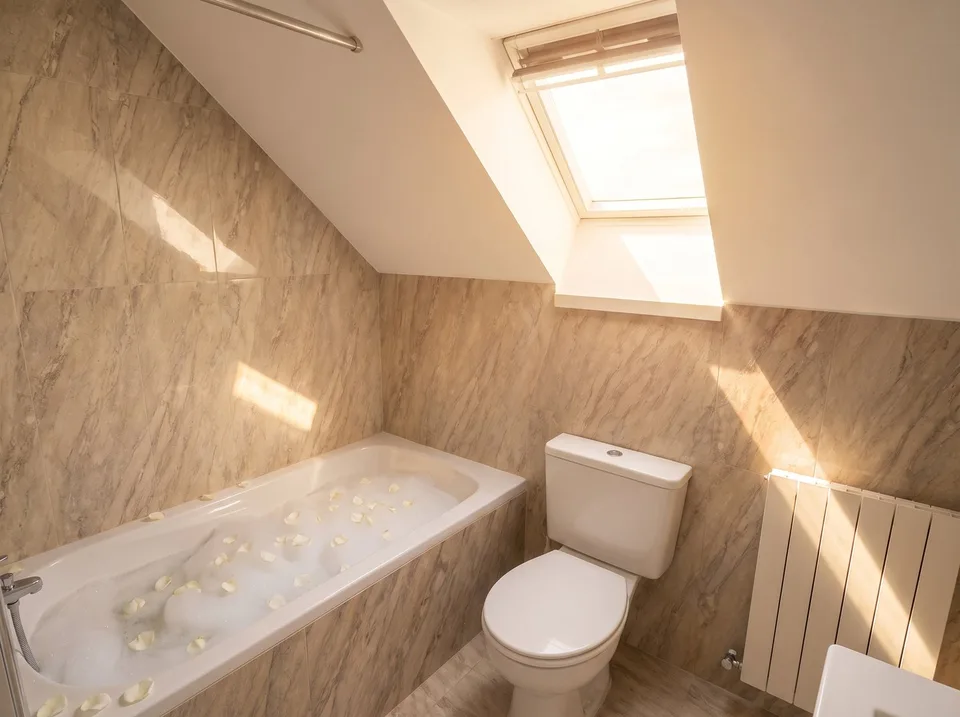 Freshly renovated with private laundry tower and excellent public transport connections at Stadelhofen station