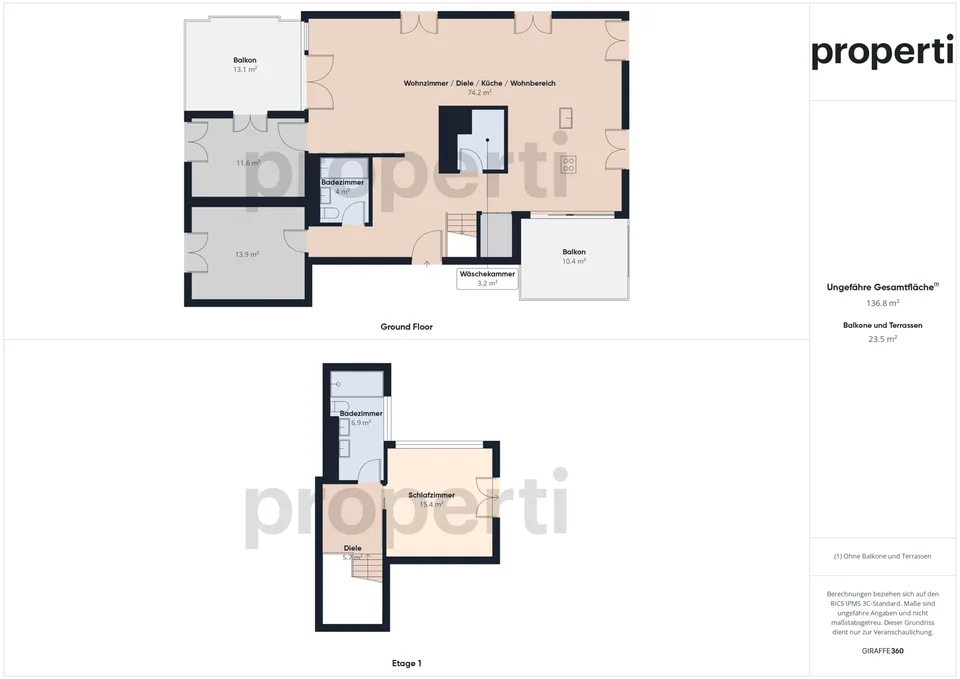 Neubau-Attika 4.5 Zimmer | Duplex | Terrasse | Reinach