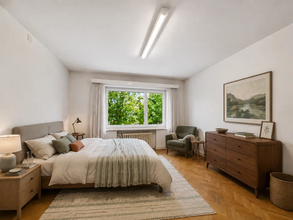 Zentrale Wohnlage, grosszügiger Balkon und beste Anbindung nahe Bahnhof