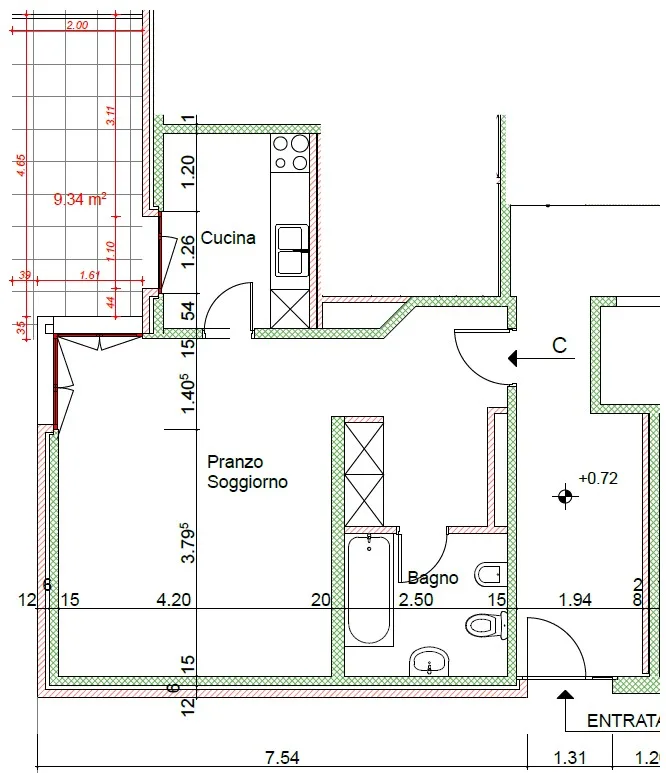 Monolocale à Viganello avec jardin privé, central dans Via Emilio Rava 1E
