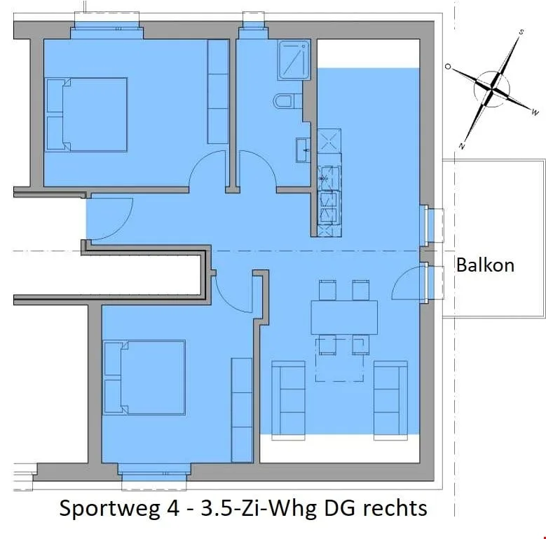 NOW FOR RENT: 3.5-room apartment with balcony