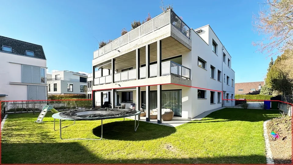 Appartement de jardin moderne 4,5 pièces avec place de parking