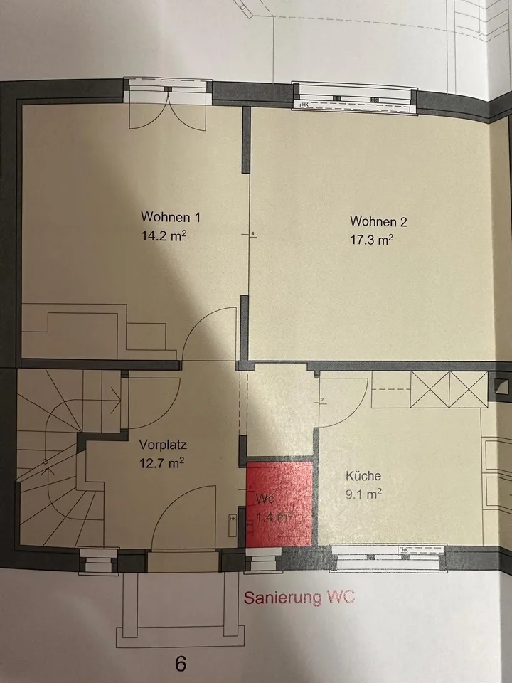 Charmante 2.5-Zimmer-Maisonette-Wohnung mit Kamin und Wintergarten in Laufenburg