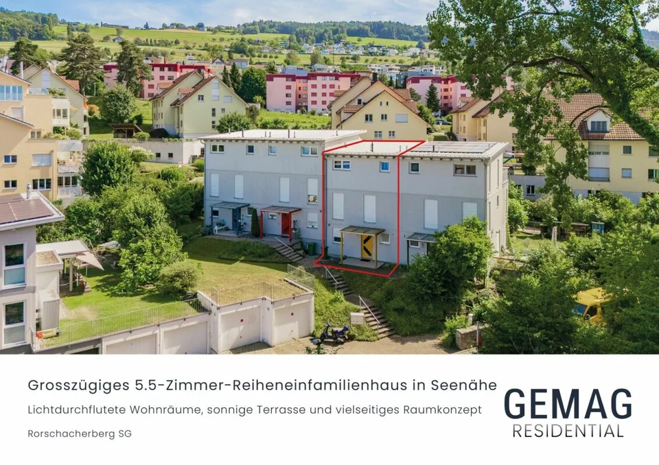 Grosszügiges 5.5-Zimmer-Reiheneinfamilienhaus in Seenähe