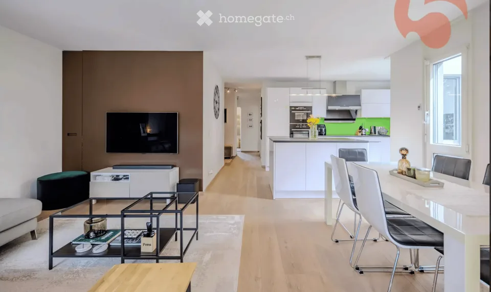 Elegant 3.5-room apartment (100 m²) with private garden - Chailly Lausanne