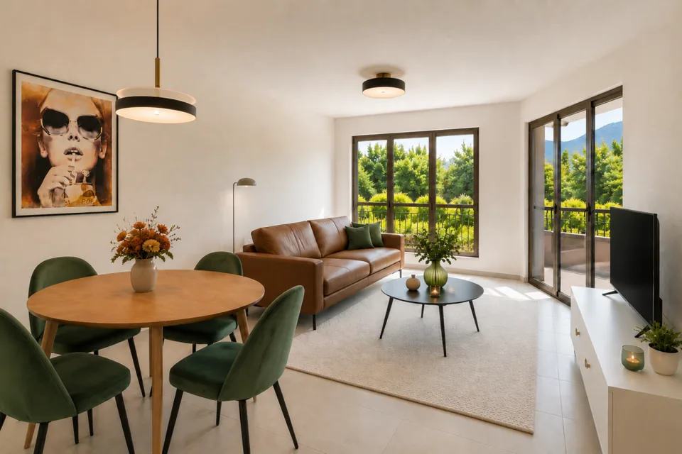 Moderne 2 1/2 Zimmer-Ferienwohnung mit grossem Pool an attraktiver Lage in Ascona