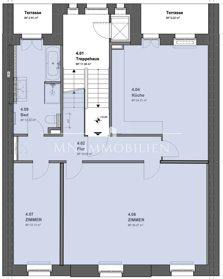 Appartement maisonnette exclusif de 6,5 pièces à proximité de Messe Basel
