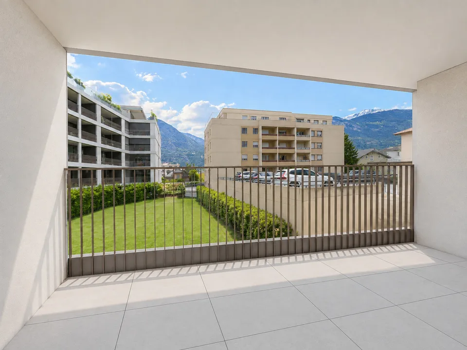 3,5 locali duplex nuovo nel centro di Sierre - spazioso e urbano