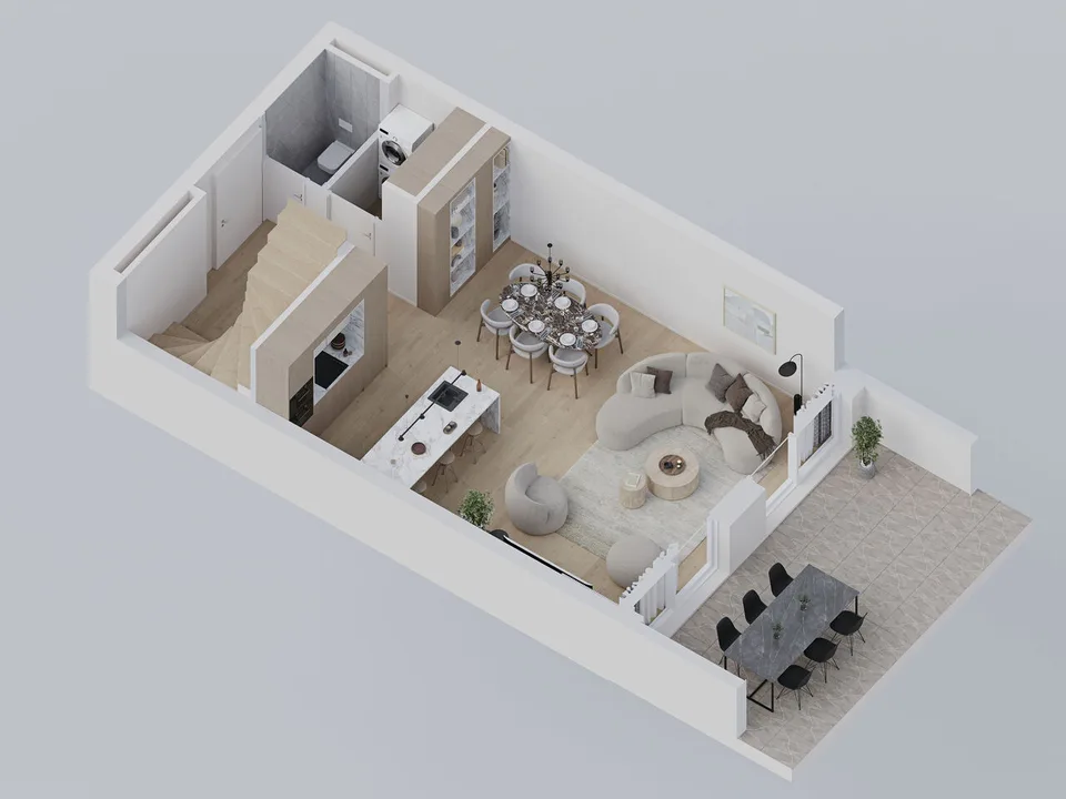 3,5 locali duplex nuovo nel centro di Sierre - spazioso e urbano