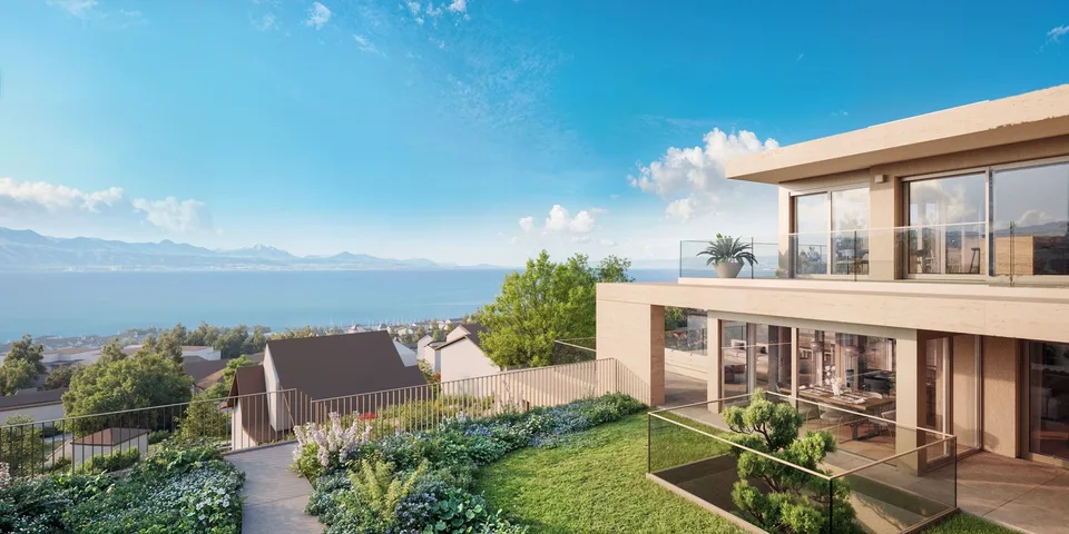 Charmant appartement de 3,5 pièces avec vue panoramique à Lutry