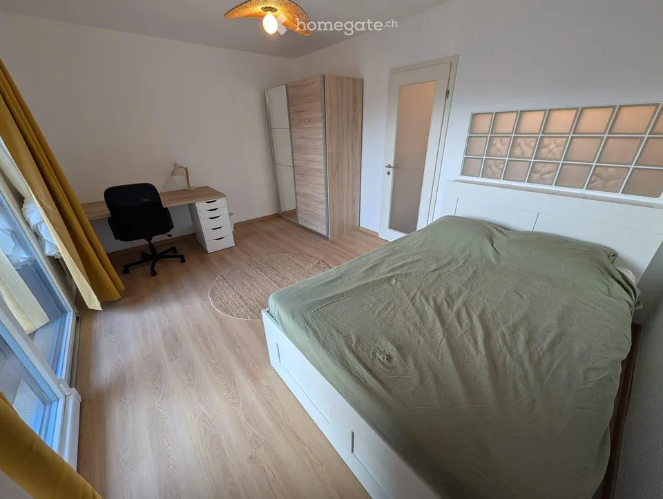 Appartement rénové, meublé 2 pièces avec terrasse à Bussigny