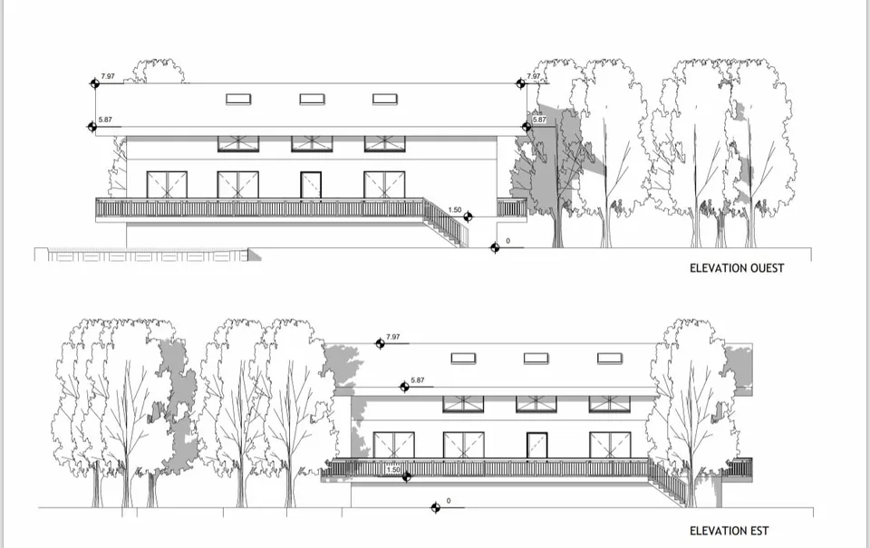 Buildable land with approved building permit