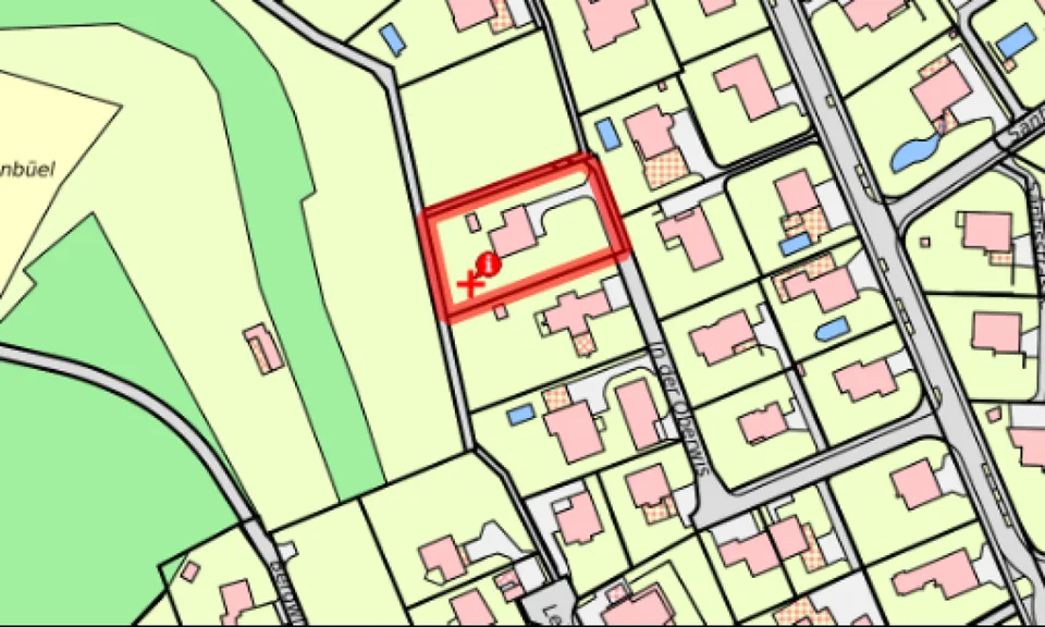 Grundstück mit 1'442m2 mit bestehendem EFH aus dem Jahr 1980