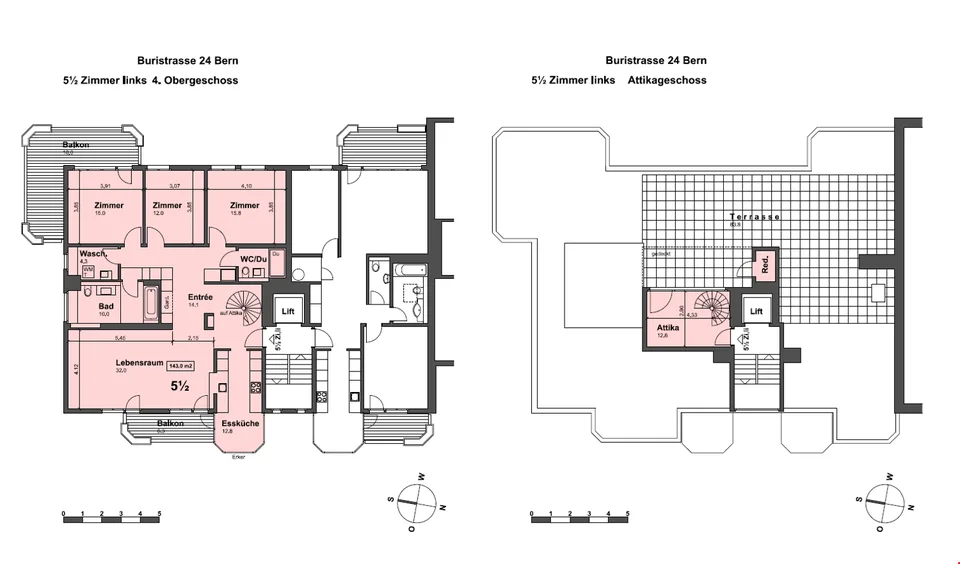Exclusive 4.5-room apartment with large roof terrace – photo 10 of 10