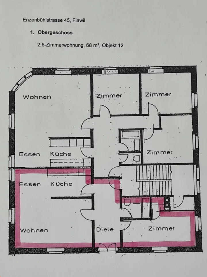 Modern 2.5 room apartment in central location