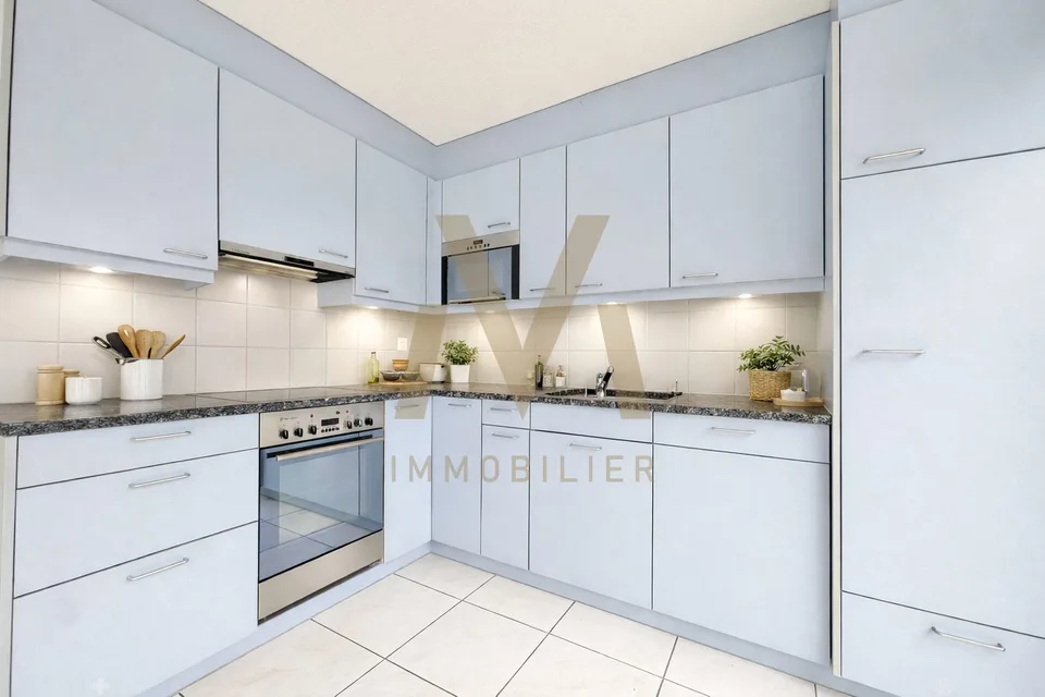 Appartement 2.5 pièces au rez-de-chaussée avec grande terrasse
