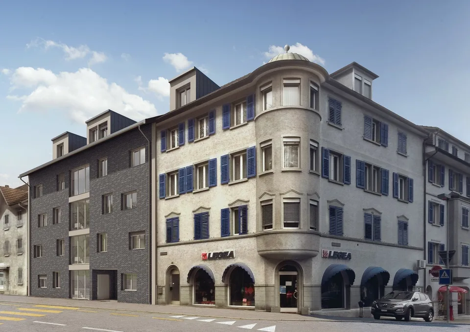 Double garage avec porte électrique