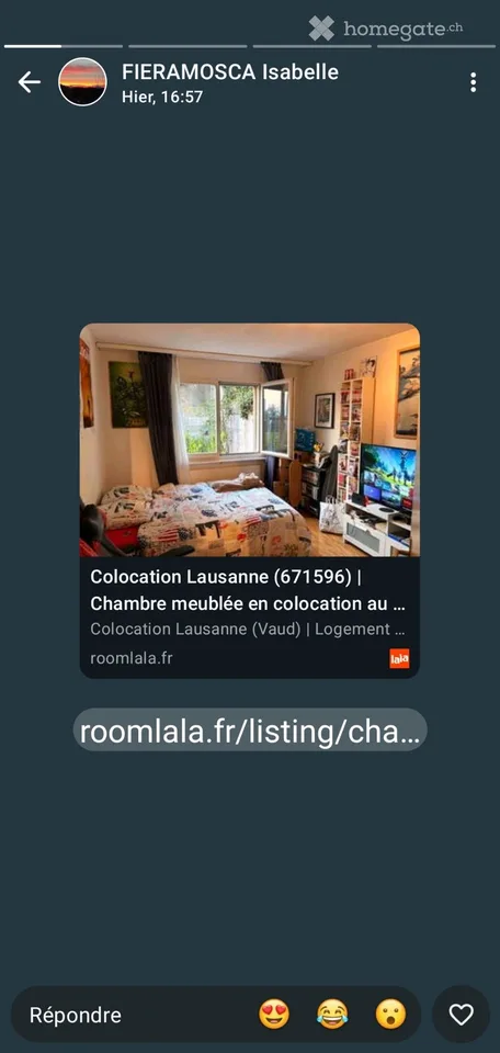 Chambre en colocation